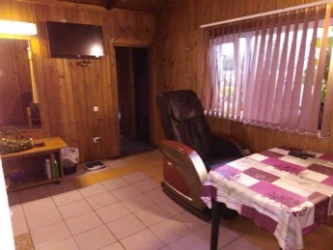 Баня на дровах на Перевалке