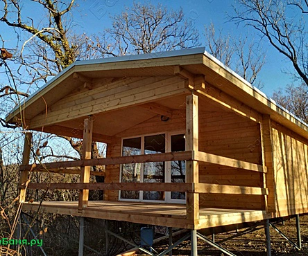 Русская баня на дровах