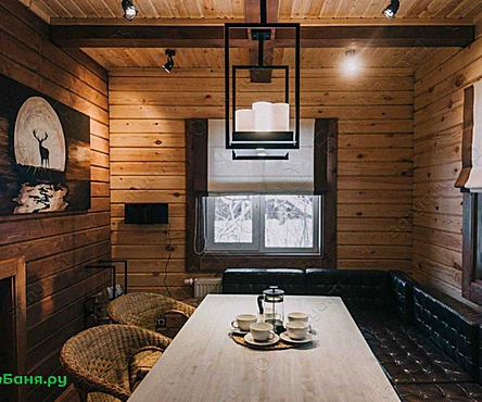 Баня маленькая Листья