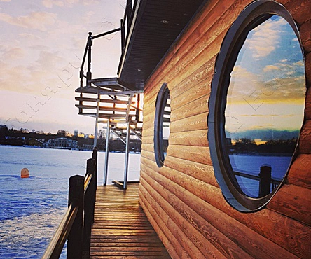 Плавучая баня Par Project с прорубью