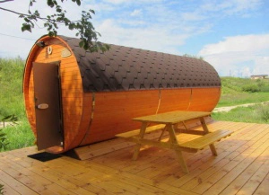 Эко-банька рыболовной базы Львово