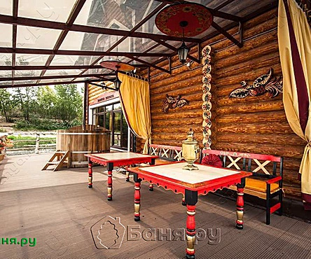 Сруб Золотая хохлома