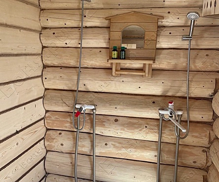 Баня на дровах-джакузи-зал