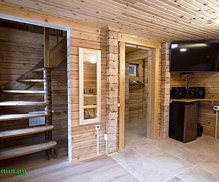 Баня в коттедже 100 м2