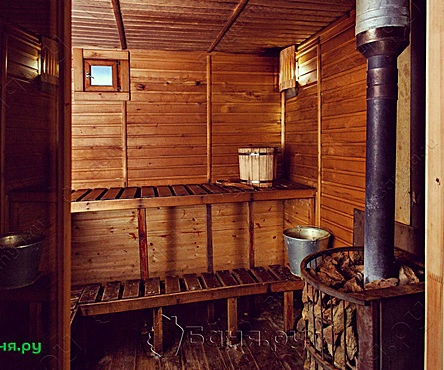 Баня на воде с беседкой