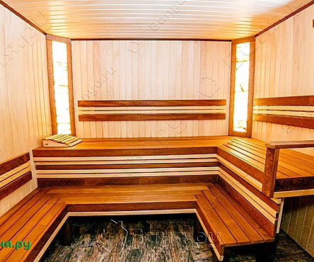 Баня на дровах в лесу
