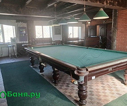 Баня с бильярдом