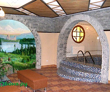 Сауна с бассейном