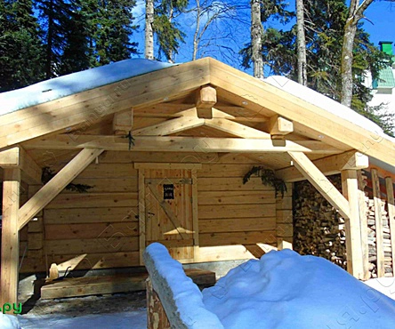 Баня на дровах