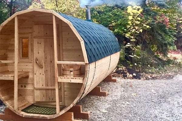 Кедровая баня-бочка Волжские Дали