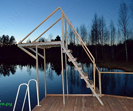 Баня в лесу