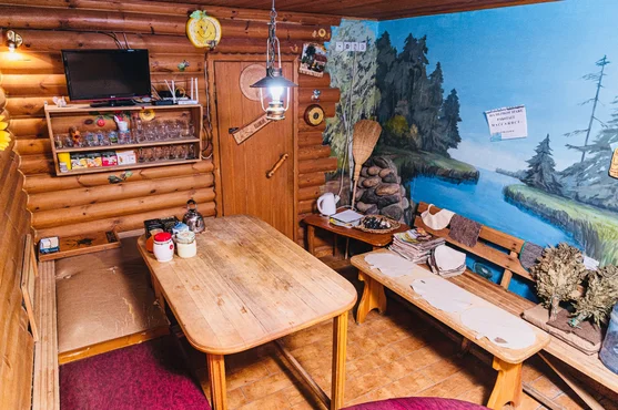 Баня-сауна с вениками