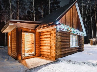 Русская банька базы отдыха Остров