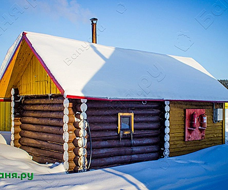 Баня русская по-черному