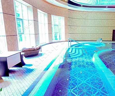 Сауна с большим бассейном