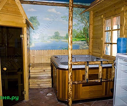 Сауна в русском стиле  