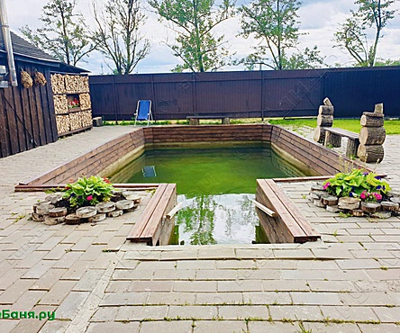 Большая баня c бассейном