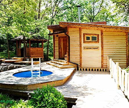 Баня в лесу