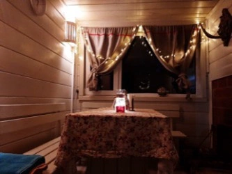 Баня экокемпинга Сфера