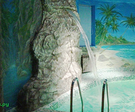 Сауна в тропическом стиле