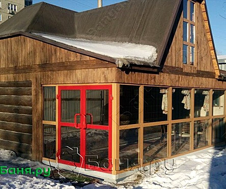 Русская баня на дровах