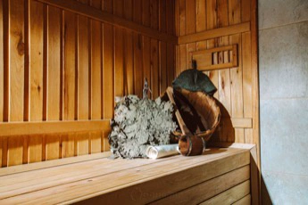 Баня на дровах в Учебном