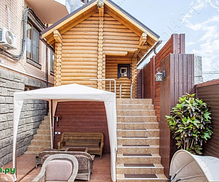 Малая летняя терраса + баня Тазик