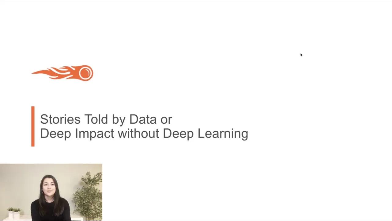 Stories Told by Data or Deep Impact without Deep Learning