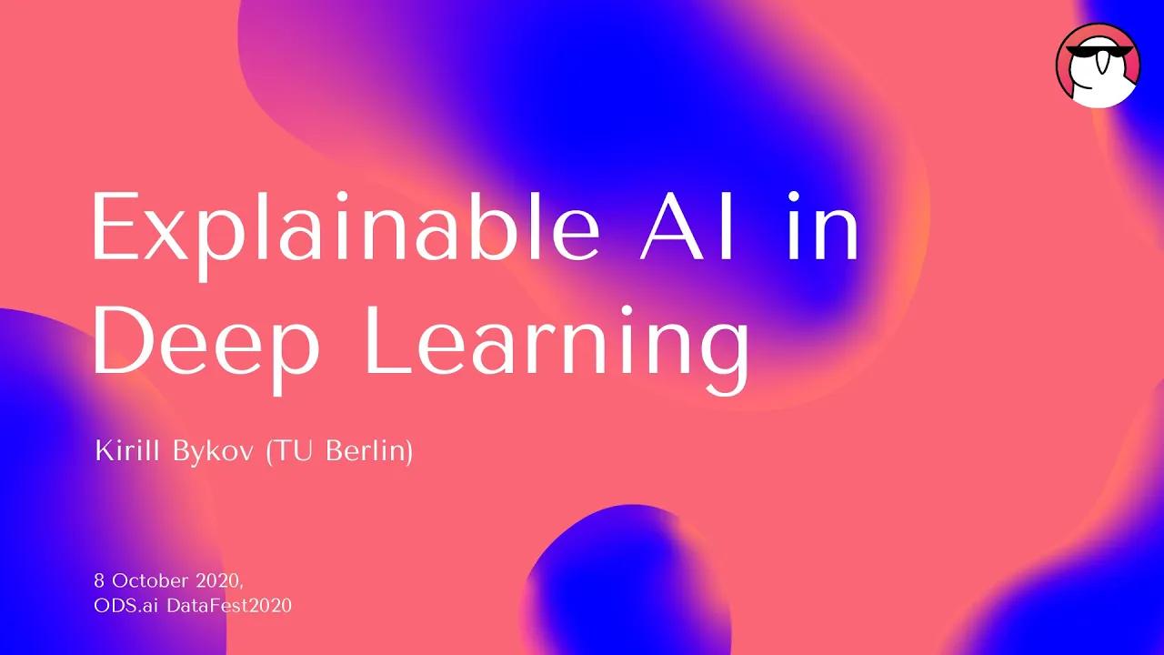 Explainable AI for Deep Learning