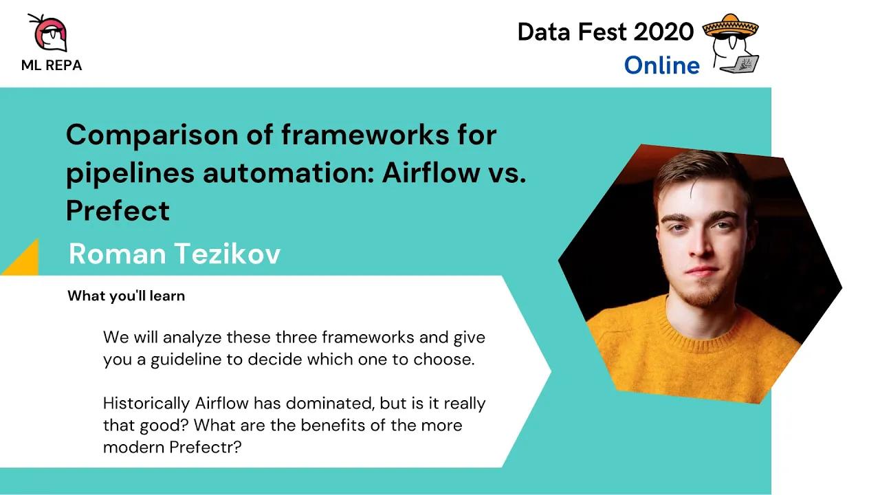 Comparison of frameworks for pipelines automation: Airflow vs. Prefect (RUS)