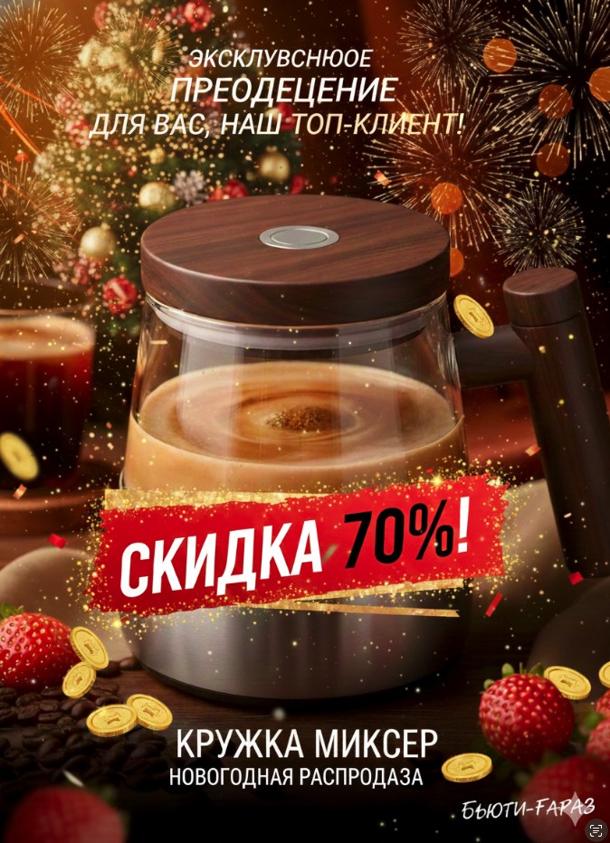 Электрическая кружка-миксер 2025