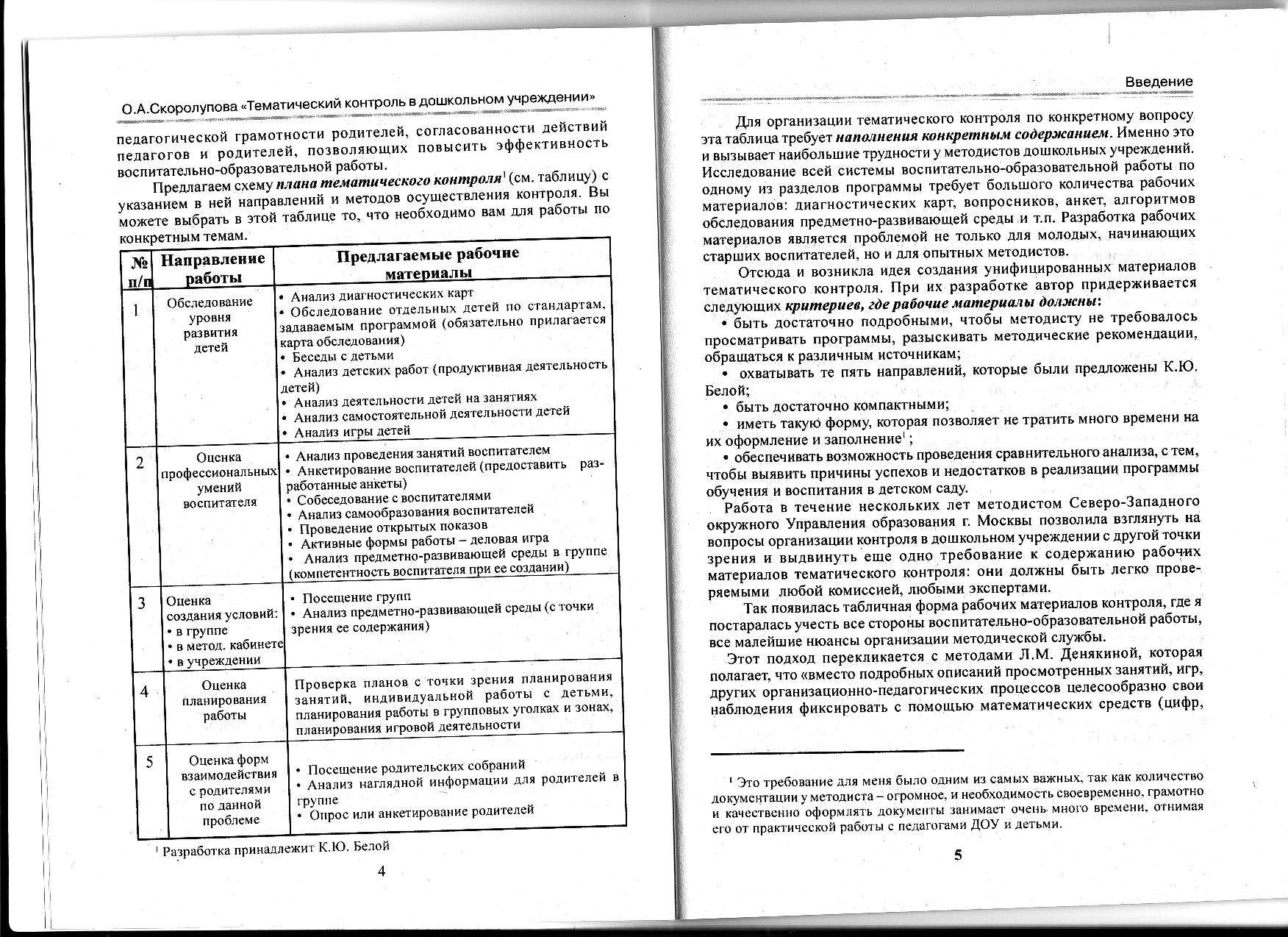 Тематический контроль по проектам в доу