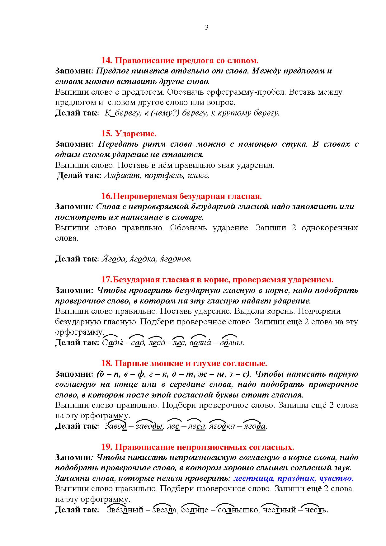 Работа над ошибками по русскому языку (для учеников начальной школы ...