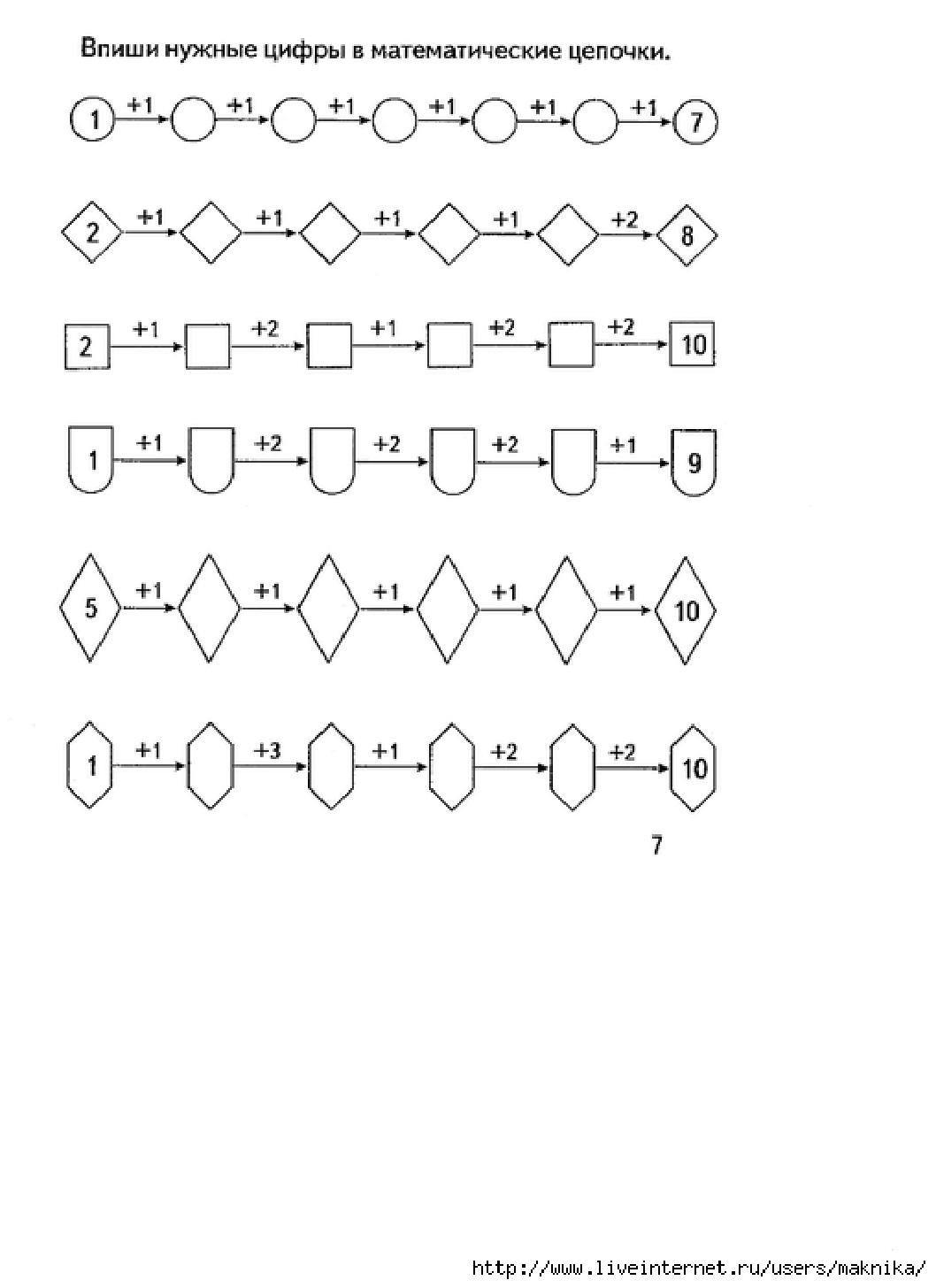 Задания плюс минус. Задания по математике для дошкольников примеры. Задачи по математике для дошкольников 6-7 лет задания. Задания по математике для дошкольников 6-7 лет задания. Математические Цепочки примеров для дошкольников 6-7 лет.