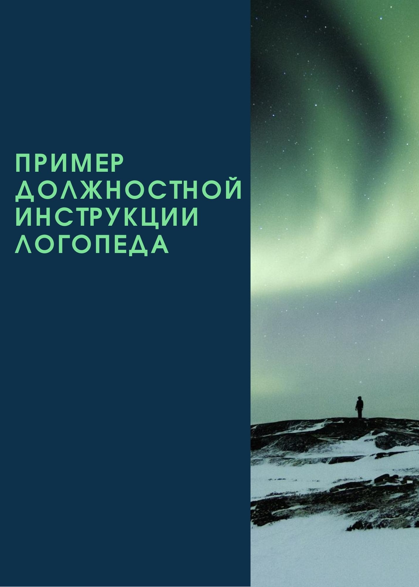 Пример должностной инструкции логопеда