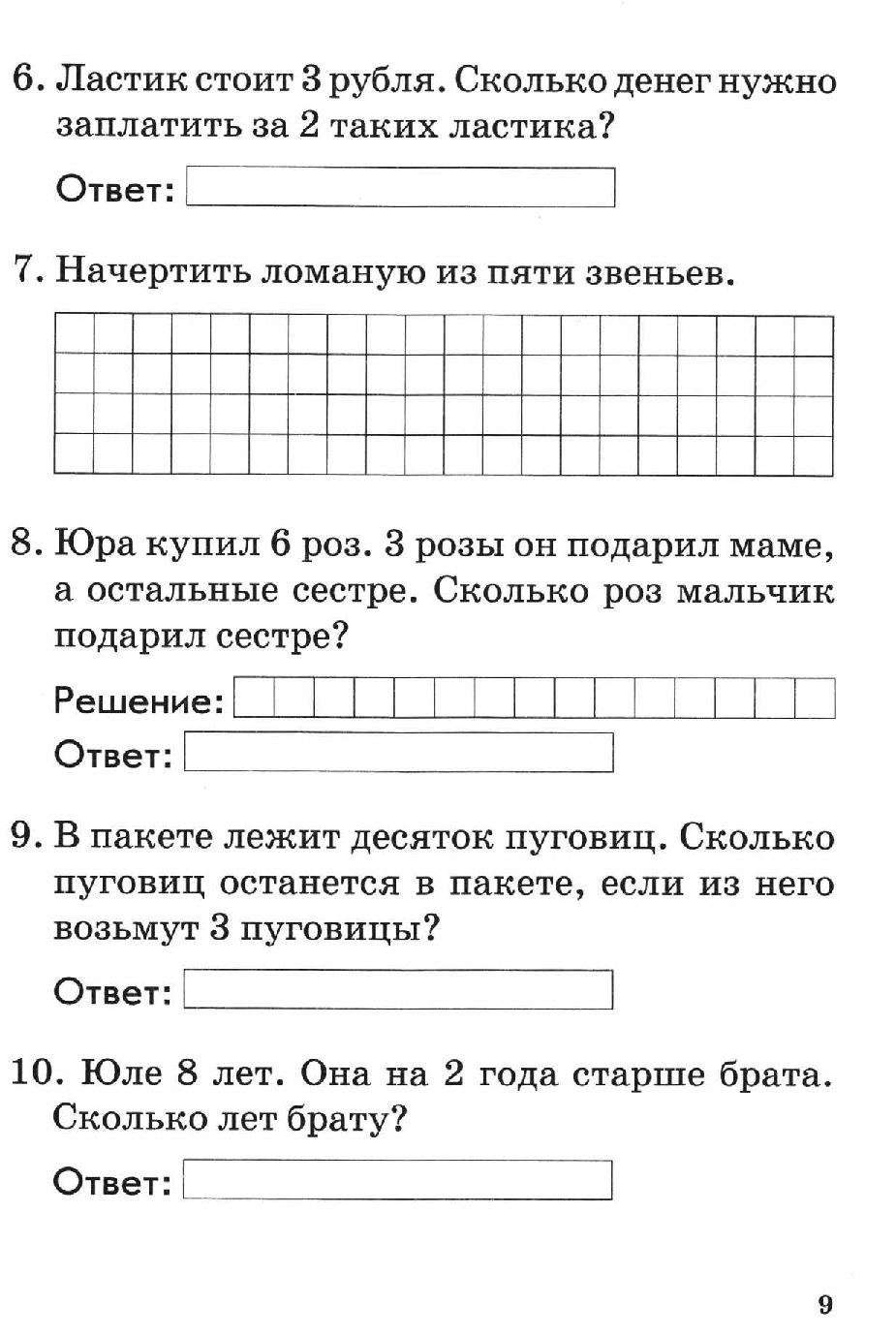 Тематический контроль знаний учащихся 1 класс | Дефектология Проф