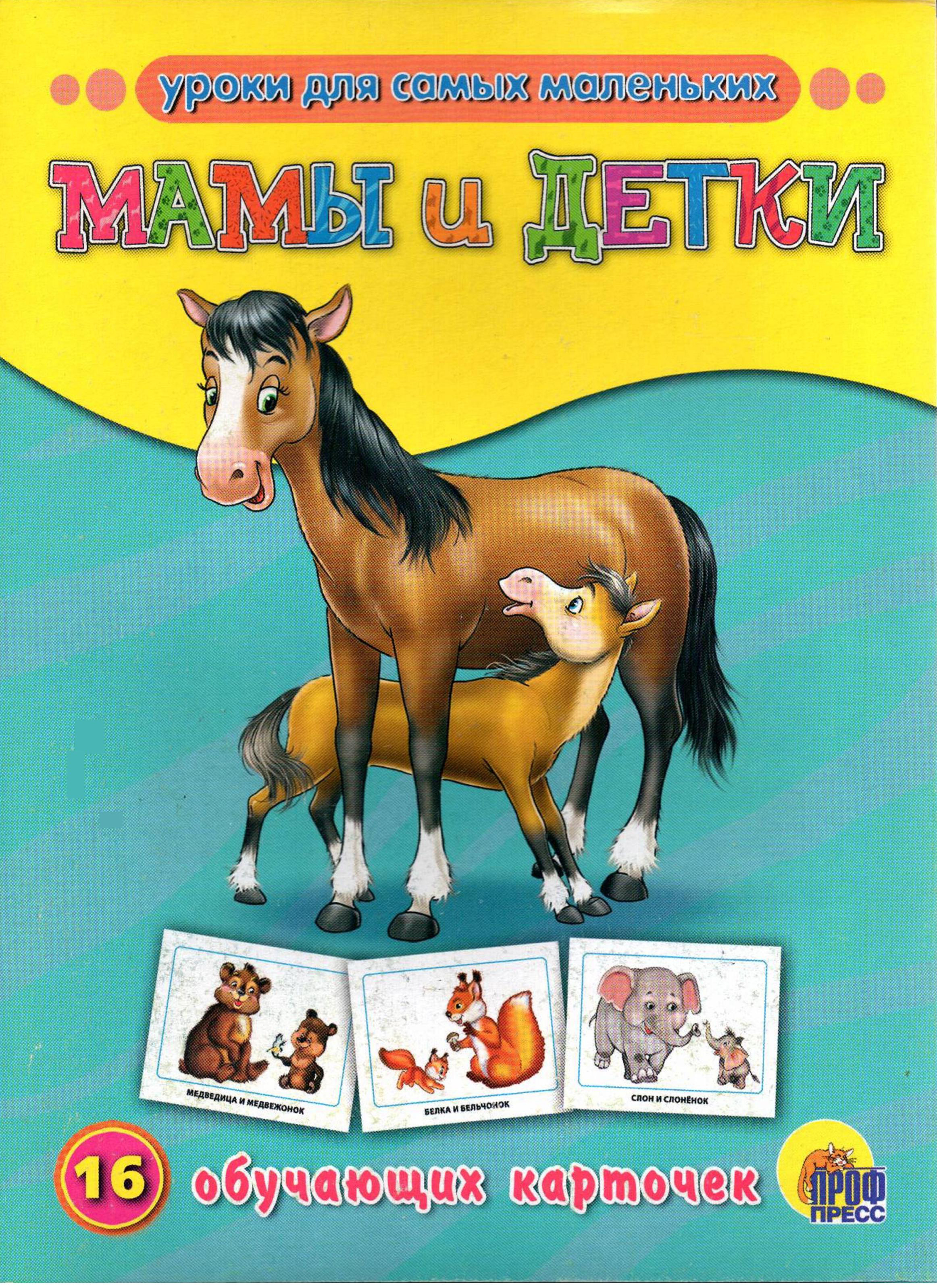 Обучающие карточки. Мамы и детки