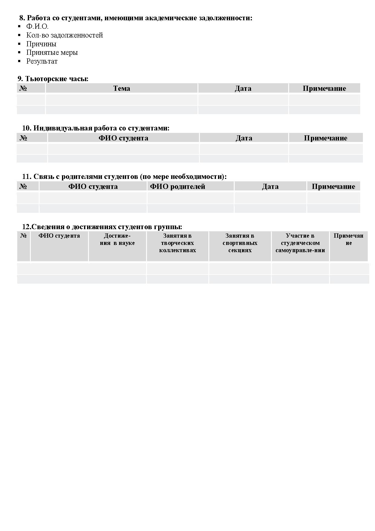 Дневник наблюдений тьютора в детском саду образец заполнения фгос