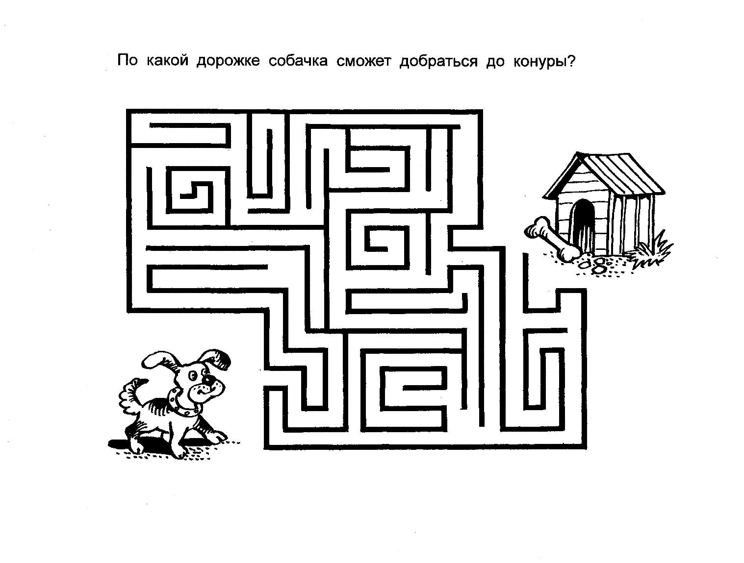 Картинки для дошкольников лабиринт по клеточкам