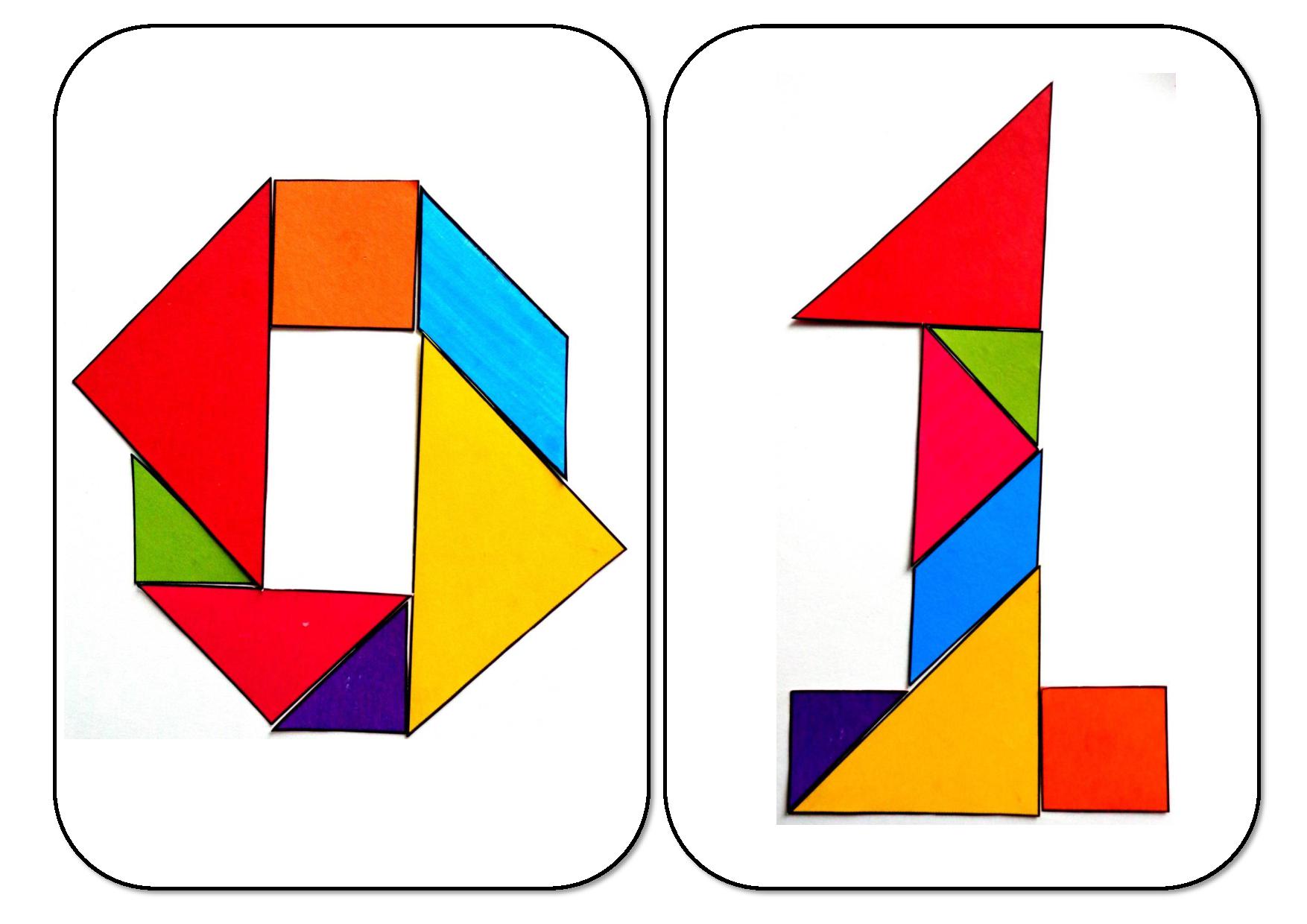 Танграм. Цифры | Дефектология Проф