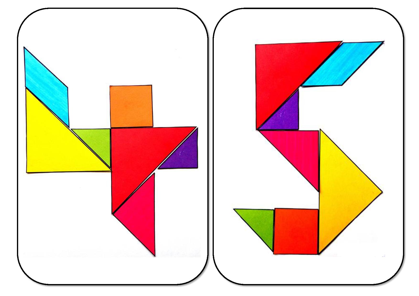 Танграм. Цифры | Дефектология Проф