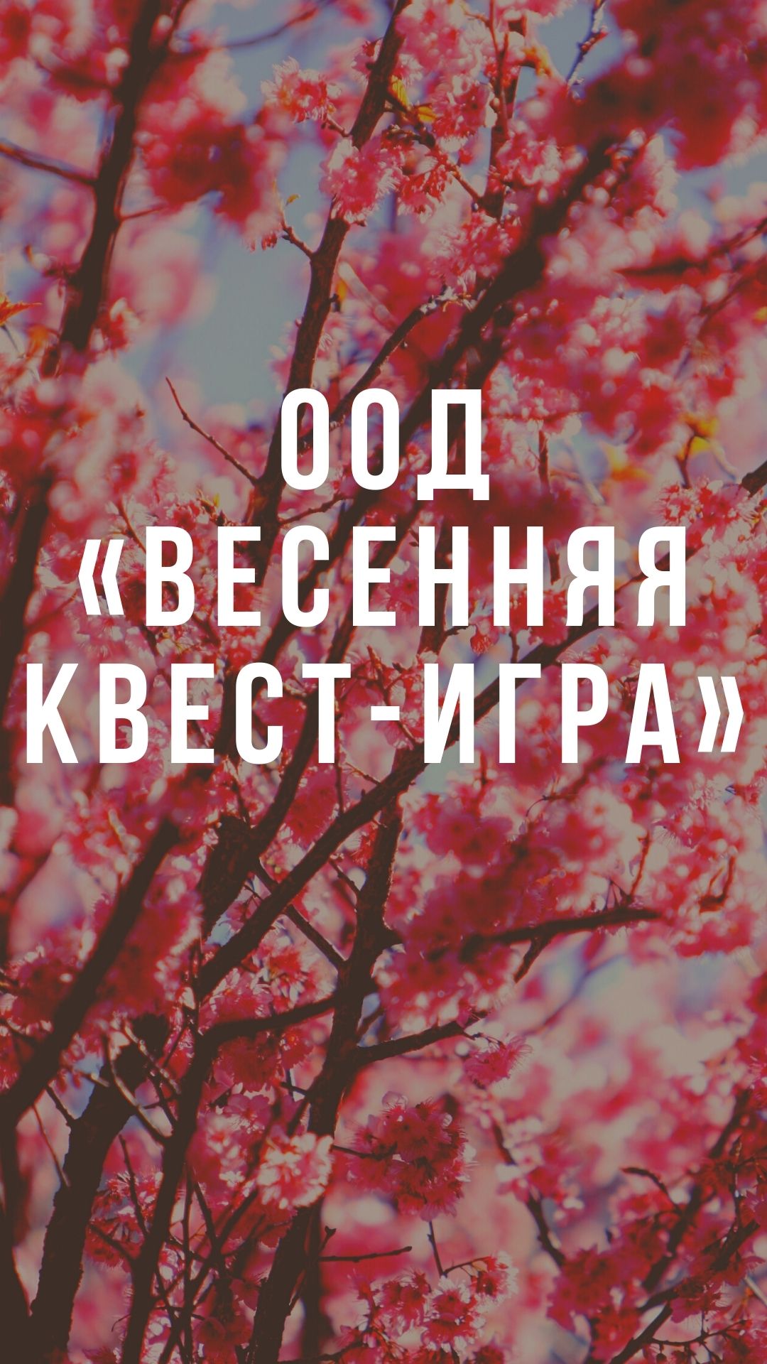 ООД «Весенняя квест-игра»
