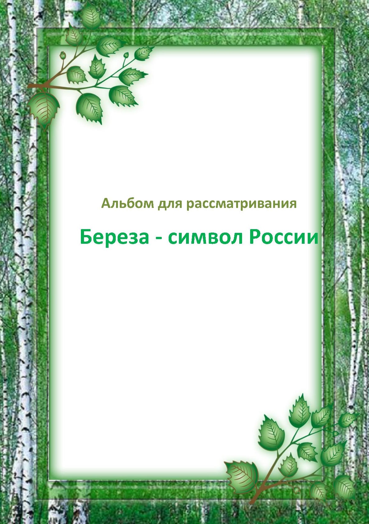 Альбом для рассматривания 