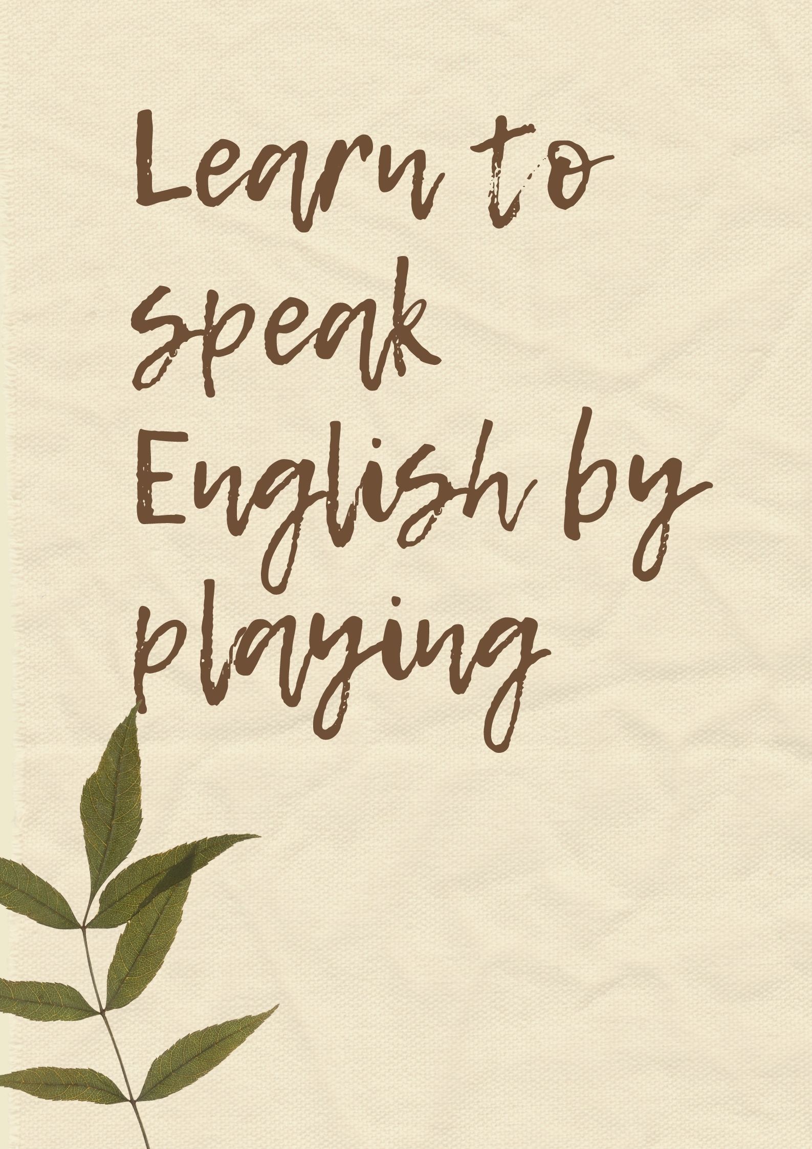 Learn to speak English by playing