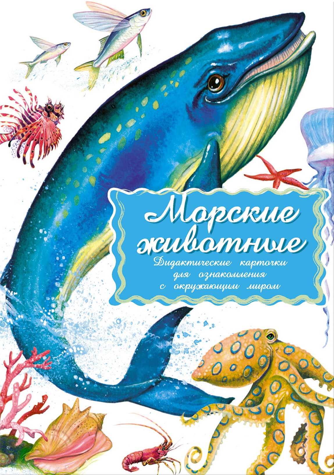Морские животные. Дидактические карточки