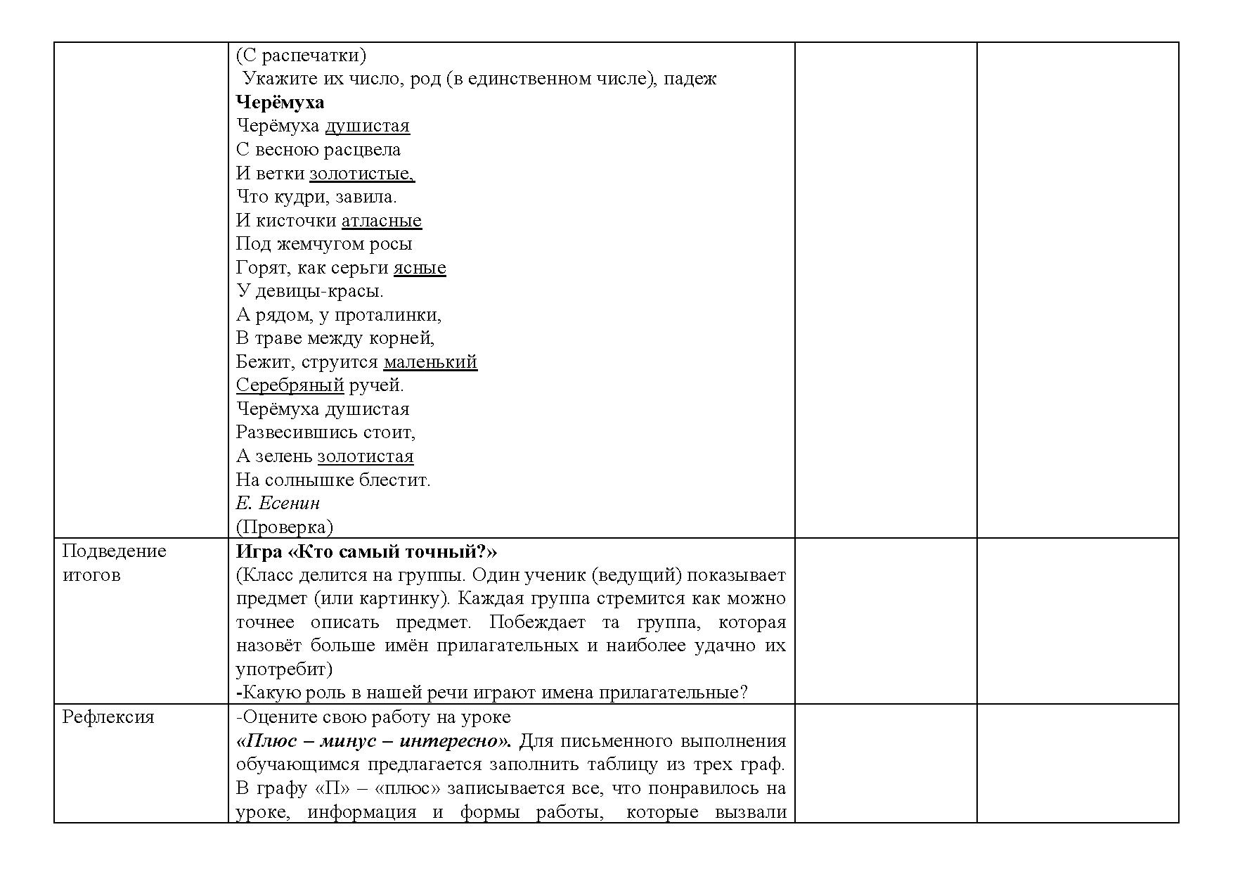 Конспект урока по русскому языку изменение имён прилагательных по падежам |  Дефектология Проф