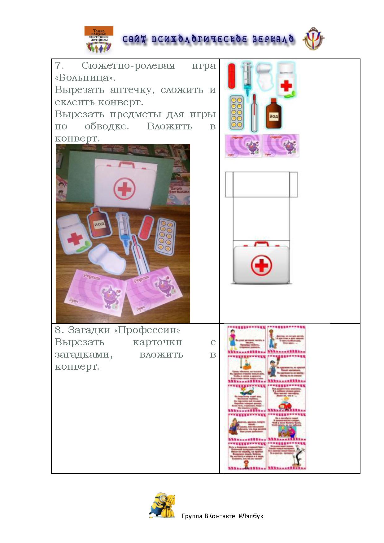 Инструкция по сборке лэпбука 