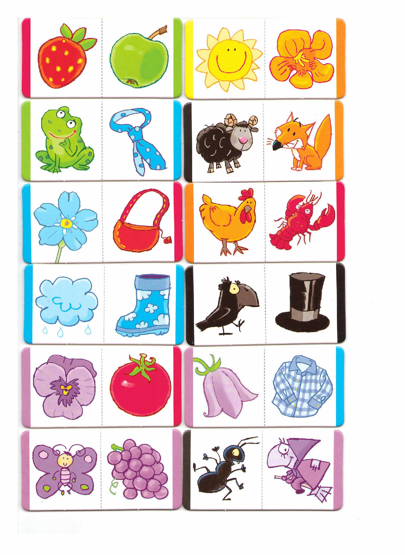 Карточки для изучения цветов