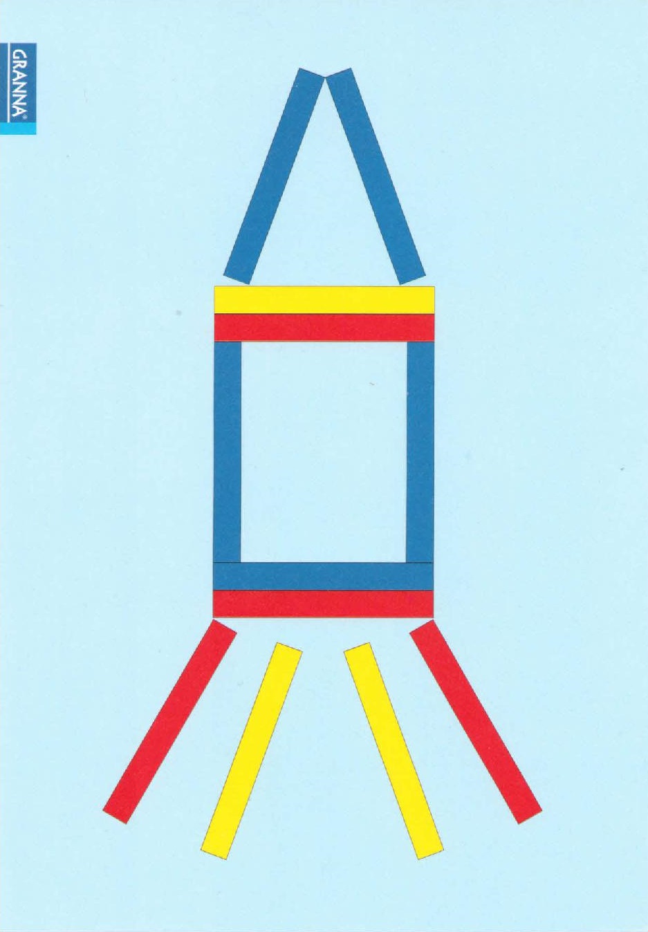 Ракета из палочек Кюизенера схема