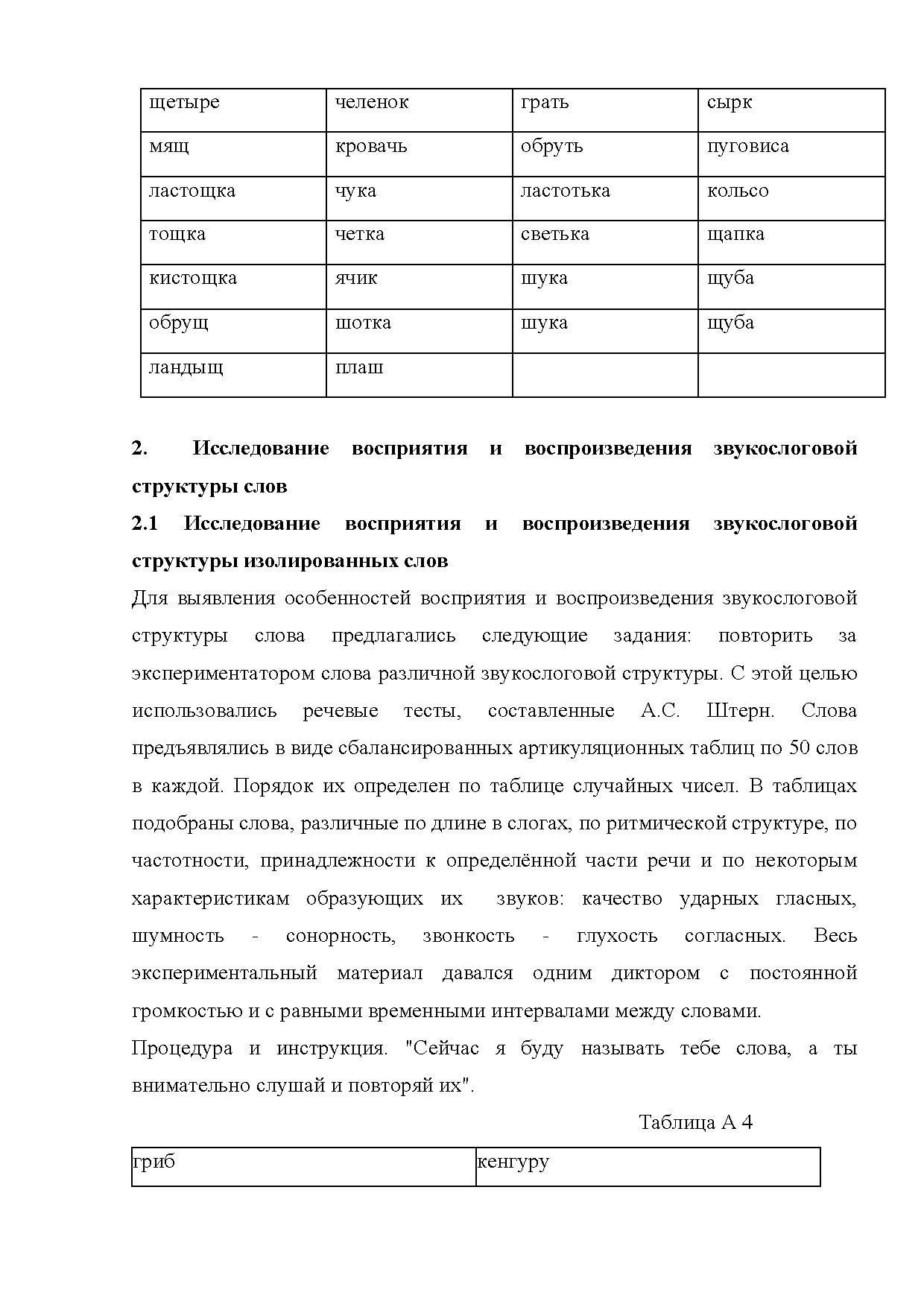 Методика исследования ритмико-слоговой структуры слова | Дефектология Проф